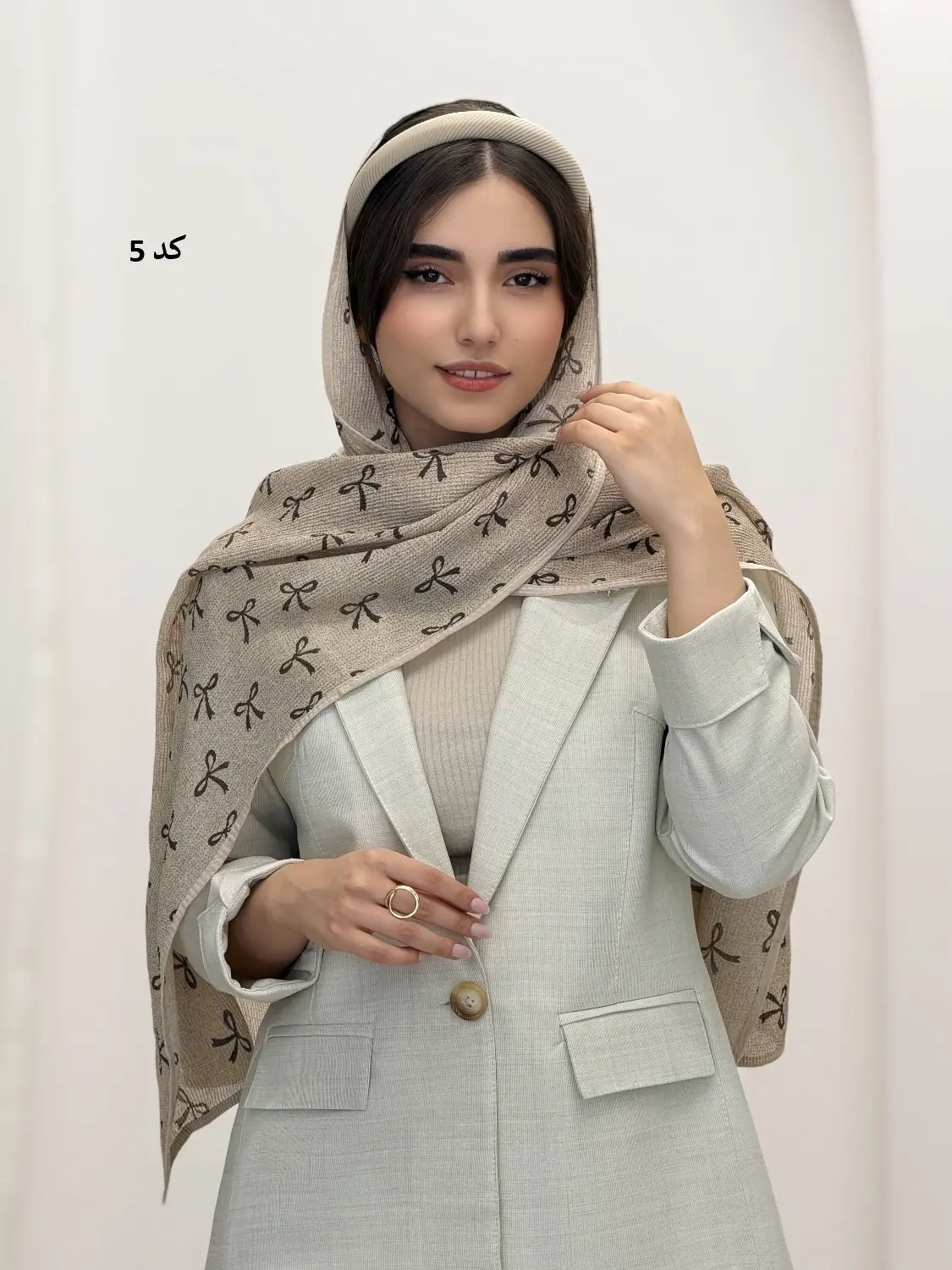 6927-شال نیلوفر